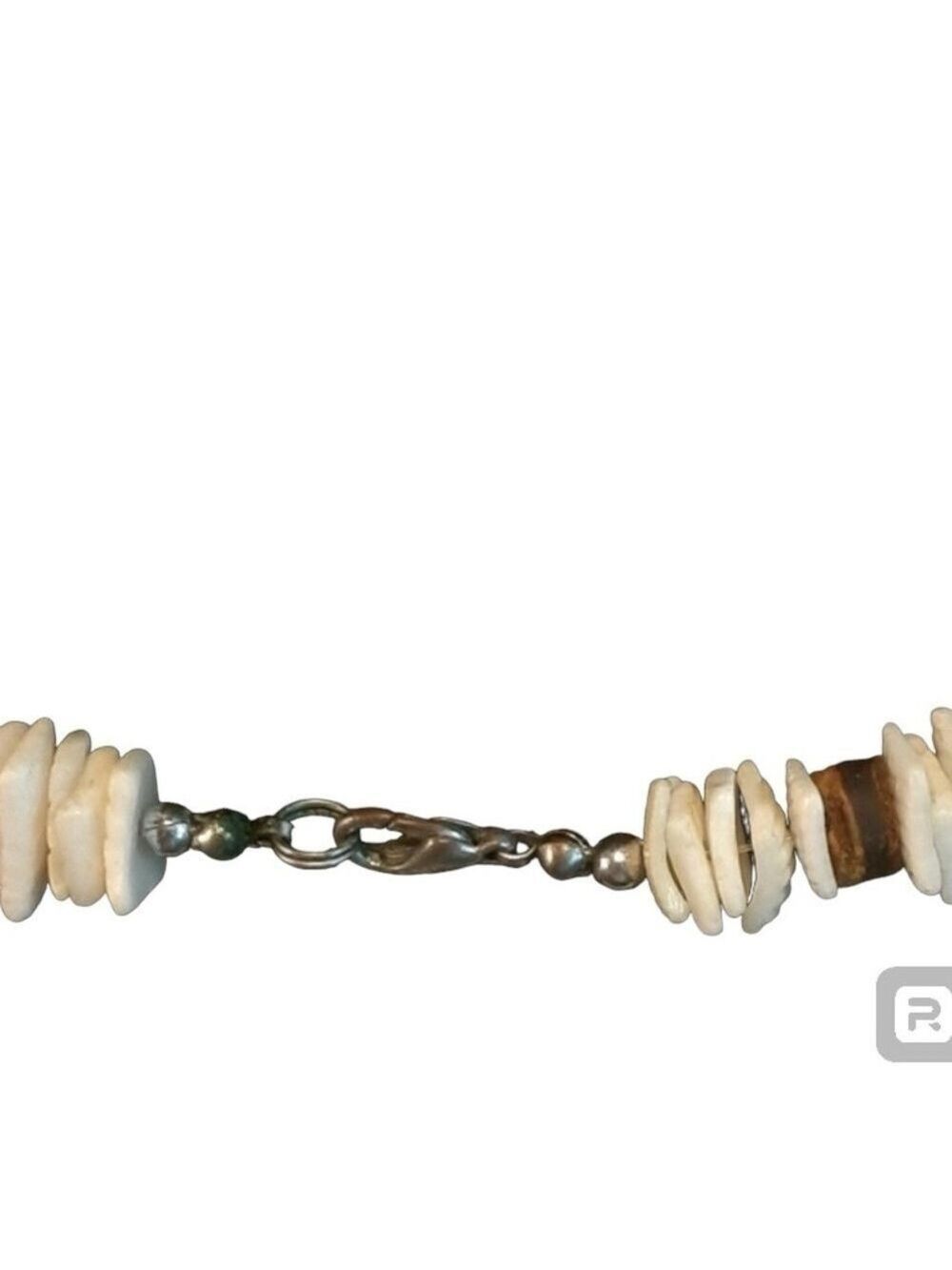 Brown & White Pucca Shell Necklace - Picture 5 of 9